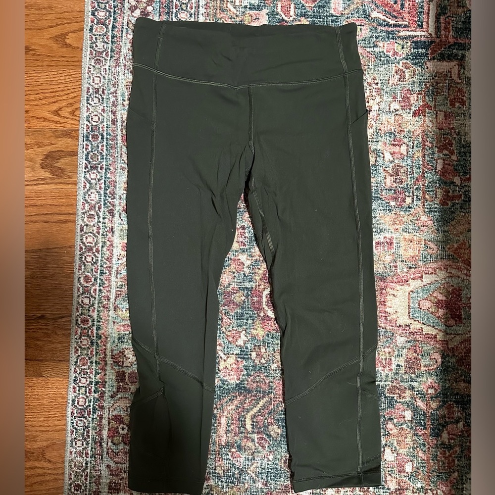 lululemon cropped leggings with mesh